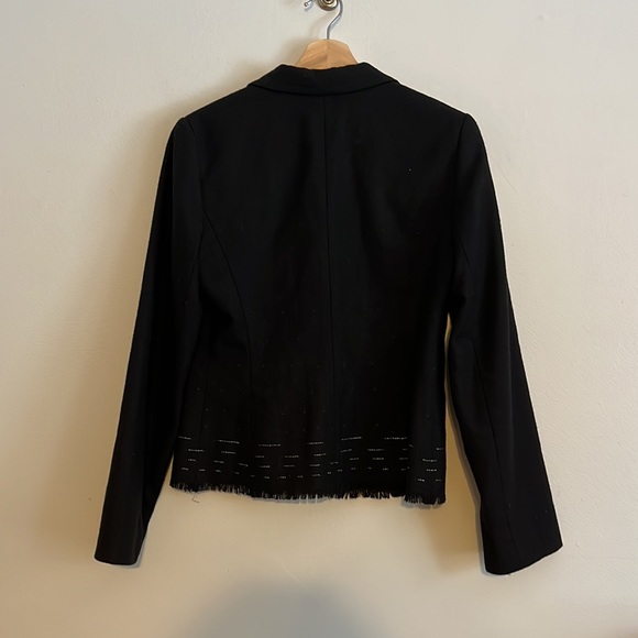 BCBG Maxima Collection Black Wool Blend Blazer - Picture 4 of 4